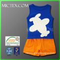 high quality o neck casual summer baby clothing design OEKO-TEX